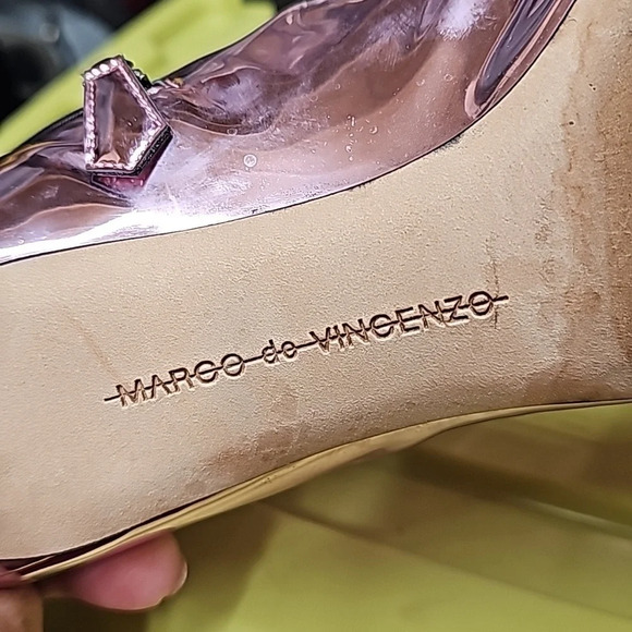 Marco de Vincenzo metallic bow booties 9.5 - Picture 7 of 10